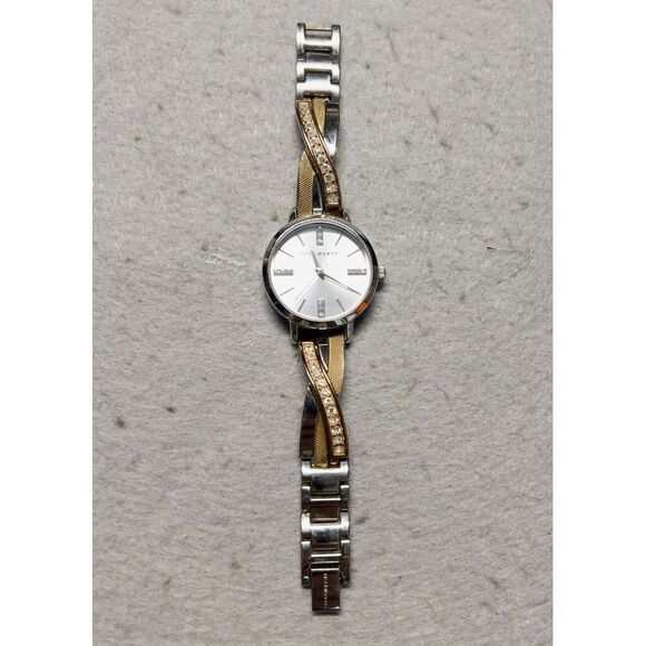 Liz Claiborne Accessories - Liz Claiborne LC1220 Japan Movement Diamond Gold Silver Toned Ladies Wristwatch‎